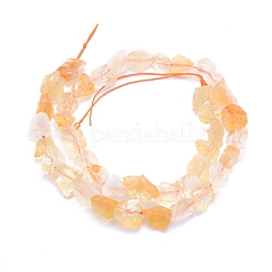 Сырые грубые натуральные цитриновые бисерные пряди&nbsp;LS-G-I279-B10