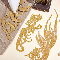 3 пара 3-х цветочных полиэстеровых компьютеризированных нашивок с вышивкой&nbsp;DIY-NB0008-24