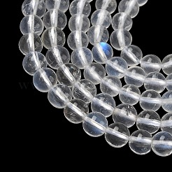 Бусины из натурального радужного лунного камня&nbsp;G-P602-4mm-01B