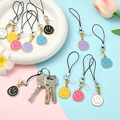 12 шт. 6-цветные эмалевые ремешки для мобильных телефонов&nbsp;HJEW-YW00208