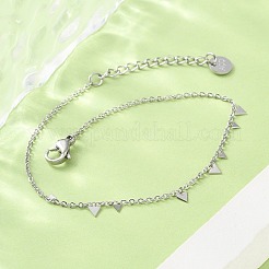 Браслеты-цепочки из нержавеющей стали 304 для женщин&nbsp;BJEW-A036-20P