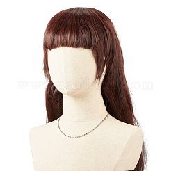 Не тускнеющая 304 нержавеющая сталь Lumachina цепи ожерелье для женщин&nbsp;NJEW-JN03892-03