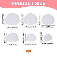 6шт 6 стиля силиконовые шапочки для париков для кукольной головы&nbsp;DIY-CA0006-96