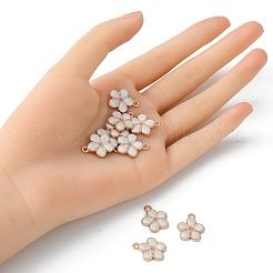 10шт подвески из эмалированного сплава с покрытием из светлого золота&nbsp;ENAM-YW0002-15B