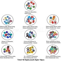 Бусины ручной работы тысячецветник бисера&nbsp;LAMP-PH0002-10