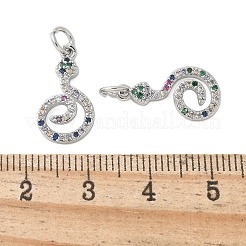 Латунные микро проложить кубического циркония подвески&nbsp;KK-U056-49P