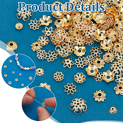 120 шт. 12 стиля колпачков для бусин из сплава&nbsp;FIND-PH0022-80G