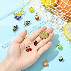 10 шт. 10 шт. эмалевых булавки с изображением фруктов&nbsp;JEWB-CJ0001-78