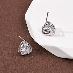 Серьги-гвоздики из циркония&nbsp;EJEW-C174-02A-P