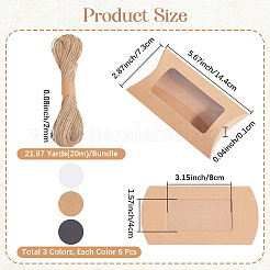 30 шт. 3-х цветные бумажные коробки для конфет&nbsp;CON-BBC0001-11