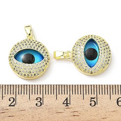 Печатная латунная микропаве из кубических цирконий со стеклянными подвесками&nbsp;KK-Z134-17G-03