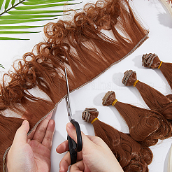 5 шт. высокотемпературное волокно длинная грушевидная завивка прическа кукольный парик волосы&nbsp;DOLL-DC0001-05B