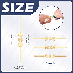 200 шт. железных пряжек-бантов&nbsp;IFIN-TA0001-72G