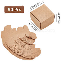 Квадратные складные ящики для хранения крафт-бумаги&nbsp;LS-CON-WH0089-46A