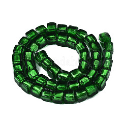 Бусины ручной работы бусины серебряной фольгой&nbsp;FOIL-N004-01B-02