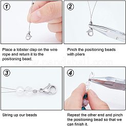 1000 шт. 2-х цветные разделительные бусины из нержавеющей стали 304&nbsp;STAS-UN0025-49