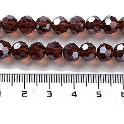 Гальванические стеклянные бусины&nbsp;LS-EGLA-R015-8mm-18