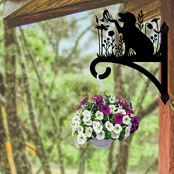 Железный кронштейн для вешалки для растений&nbsp;HJEW-WH0095-023