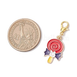 Украшения из эмалевого сплава для подвески на Хэллоуин&nbsp;HJEW-JM03648