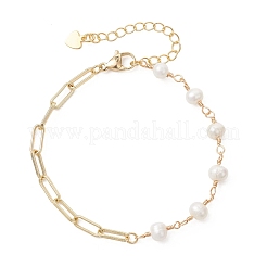 Латунные браслеты скрепки&nbsp;BJEW-JB13241