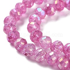 Прозрачные стеклянные бусины гальваническим пряди&nbsp;EGLA-F160-02D