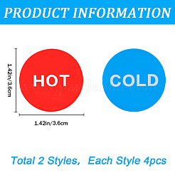 8 шт. двухцветные акриловые публичные знаки&nbsp;AJEW-CP0007-38B