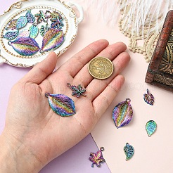 20 шт. 5 стиля подвески из сплава радужного цвета&nbsp;PALLOY-YW0007-03