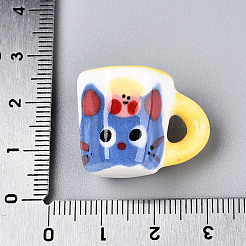 Декоративная кружка из фарфора ручной работы&nbsp;PORC-T133-20B