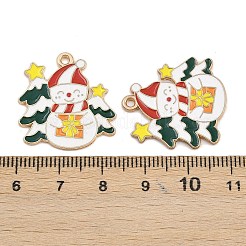 Новогодняя тема сплава эмали подвески&nbsp;FIND-I065-02C-KCG