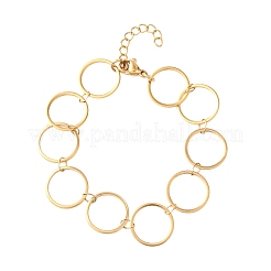 Браслеты-цепочки из нержавеющей стали 304&nbsp;BJEW-P373-02C-G