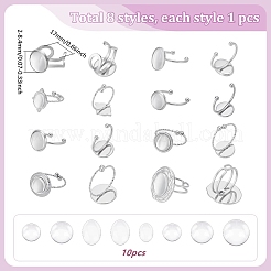 Наборы для самостоятельного изготовления плоских круглых и овальных колец-манжет из нержавеющей стали 304&nbsp;STAS-WR0001-33