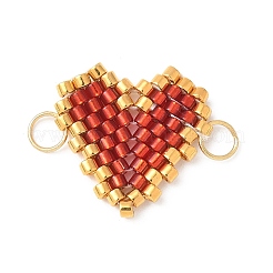 Стеклянные бусины ручной работы в форме сердца&nbsp;PALLOY-MZ00610