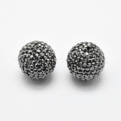 Ручной полимерной глины шариков Rhinestone&nbsp;RB-L030-18A-14mm