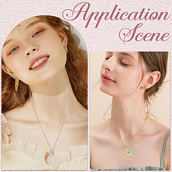 18 шт. 2-х цветные латунные трубчатые дужки&nbsp;DIY-SC0030-75A