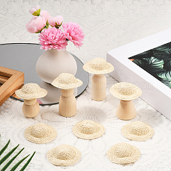 40 шт. мини-тканевые кукольные шапочки&nbsp;AJEW-SC0031-34C