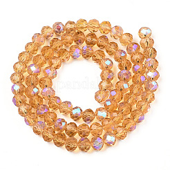 Стеклянные бусины с гальваническим покрытием &nbsp;EGLA-A034-T3mm-L23