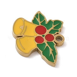 Эмалевые подвески из нержавеющей стали 304 с рождественской тематикой&nbsp;LS-STAS-K312-04D-G