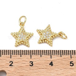 Латунные микропаве прозрачные кубические циркониевые подвески&nbsp;KK-F930-01G