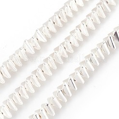 Гальванические немагнитная синтетический гематит бисер пряди G-P423-07S