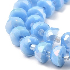 Нити стеклянных бусин ab цветной пластины&nbsp;EGLA-P051-02A-B08