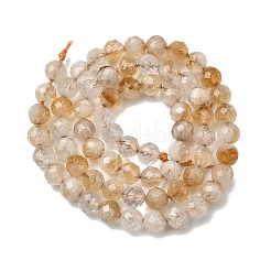 Природный желтый кварц нитей бисера&nbsp;LS-G-A267-B01-01