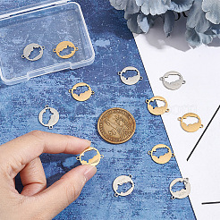 12 шт. 2 цвета 201 нержавеющая сталь соединительные подвески&nbsp;STAS-UN0048-28