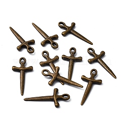 Тибетский стиль сплава меч подвески&nbsp;LS-X-TIBEP-929-AB-FF