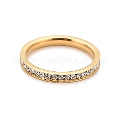 Кольца со стразами из нержавеющей стали 304&nbsp;STAS-D178-01G-02