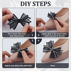 6 шт. 3 цвета тканевых страз для украшения обуви&nbsp;FIND-ME0002-33