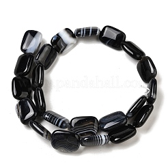 Натуральные полосатые агатовые / полосатые агатовые бусинки&nbsp;G-B137-B01-01B