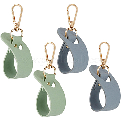 4 шт. 2-х цветные зажимы для шляп из искусственной кожи&nbsp;FIND-GF0008-14A