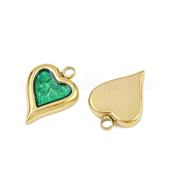 Подвески из нержавеющей стали 304 с эмалью&nbsp;STAS-P415-02G-01