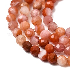 Натуральный красный агат бисер нитей&nbsp;G-G343-B02-3mm