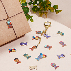 42шт 7 цвета подвески из сплава с покрытием стойки&nbsp;FIND-PH0021-11